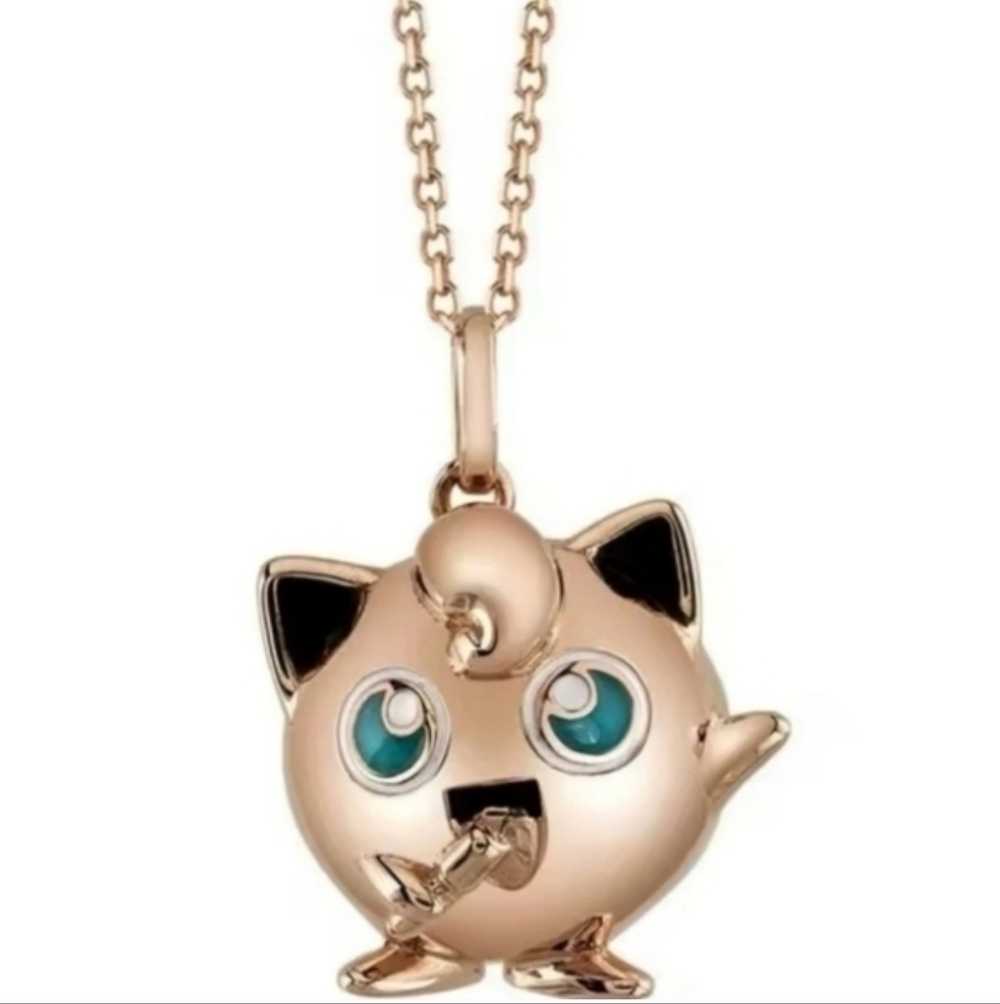 Rose Gold Edition Pokemon Jigglypuff "Singing Star" 3D Pendant - Picture 4 of 7